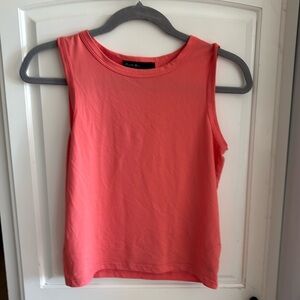 Brit and Bri sleevless crop shirt small coral color